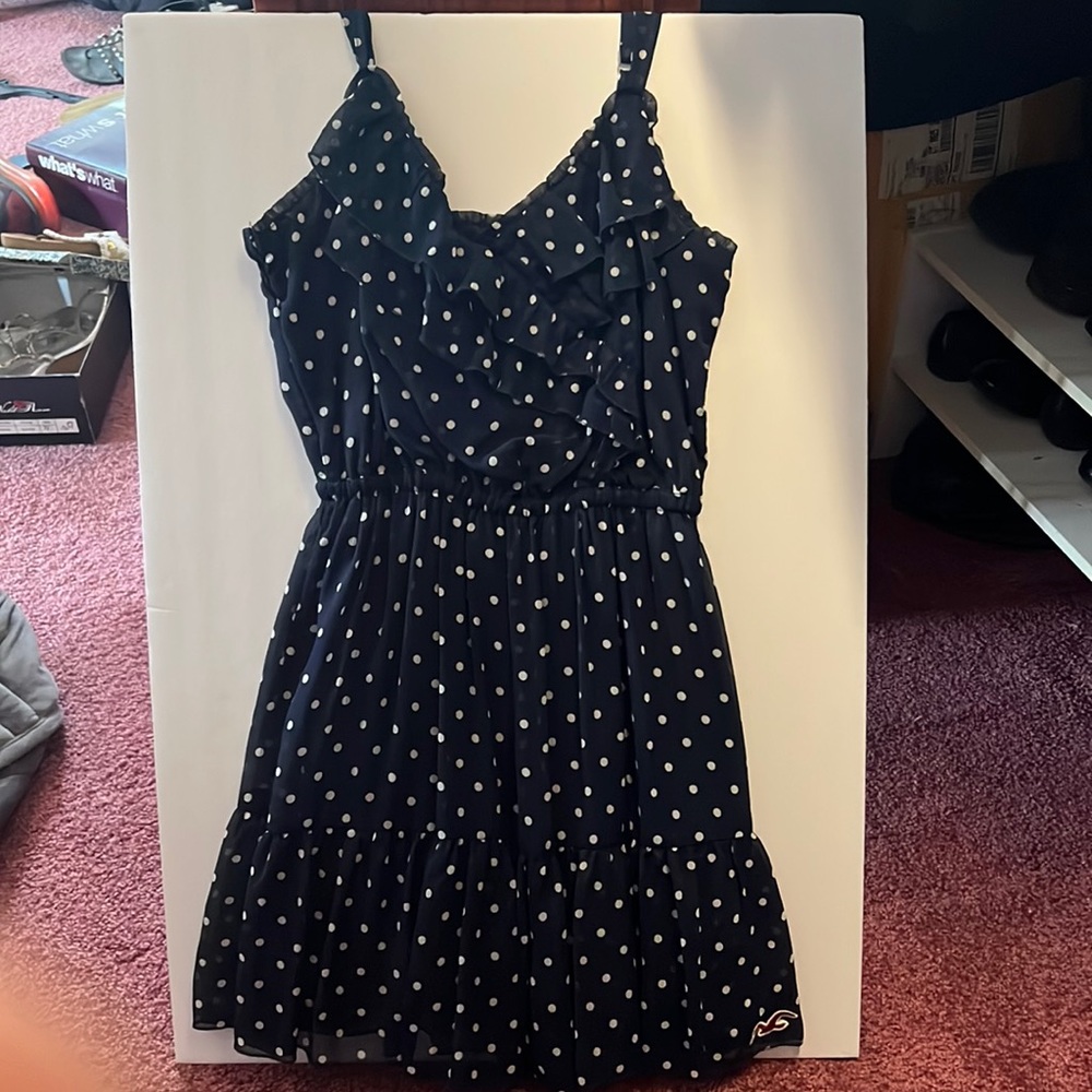 Hollister Strap Polka Dot Dress. Size Small